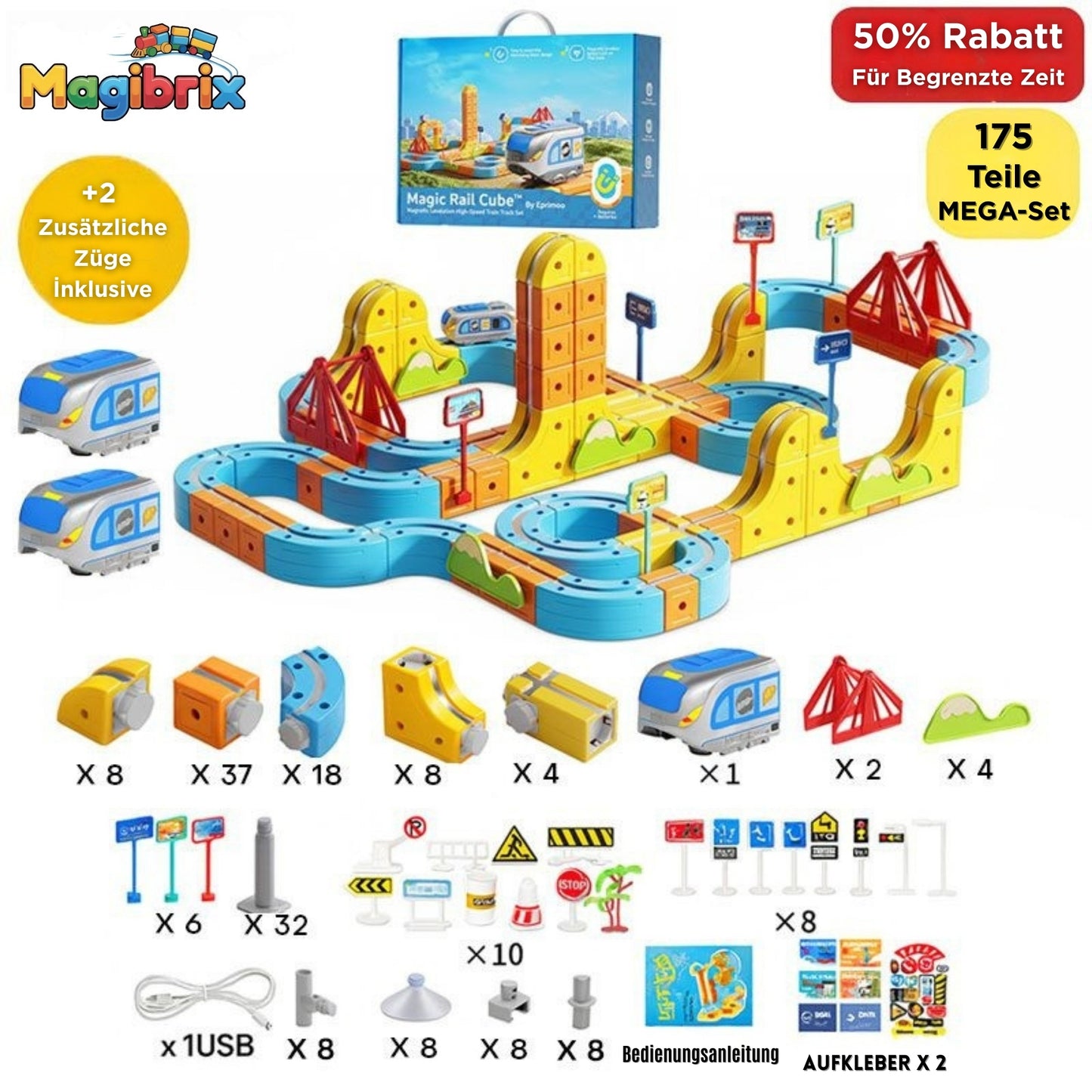 Magibrix™ - Abenteuerzug-Set