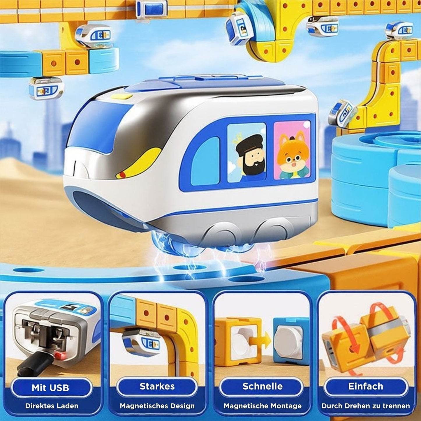 Magibrix™ - Abenteuerzug-Set