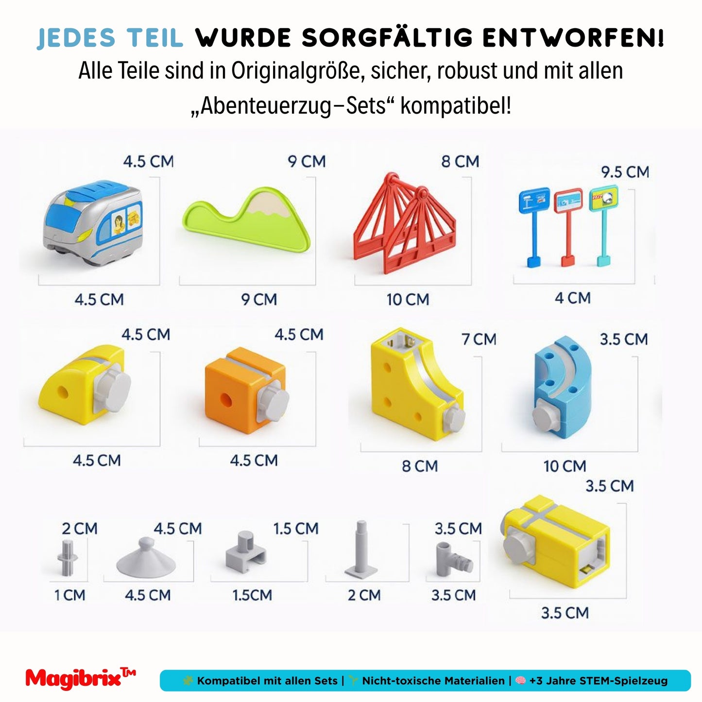Magibrix™ - Abenteuerzug-Set